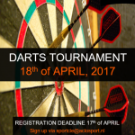 Darts tournament, 18th of April 2017!